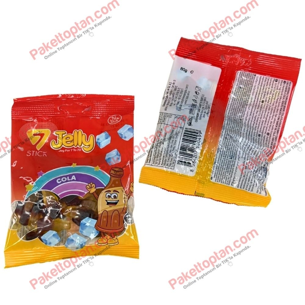 7Stick Jelly 80 Gr Cola Yumuşak Şeker x12 li Paket