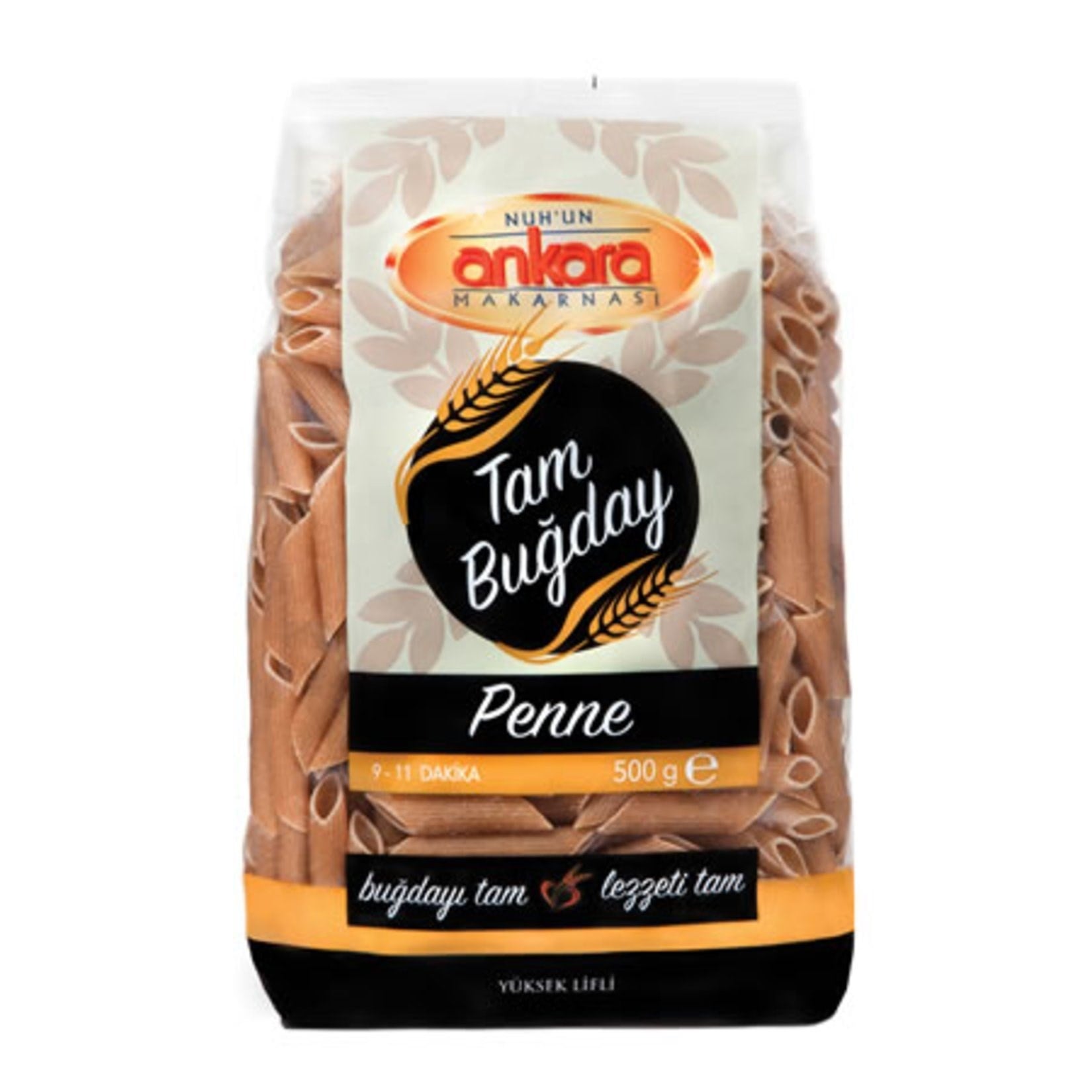 Ankara 500 Gr Tam Buğday Penne x20 li Koli