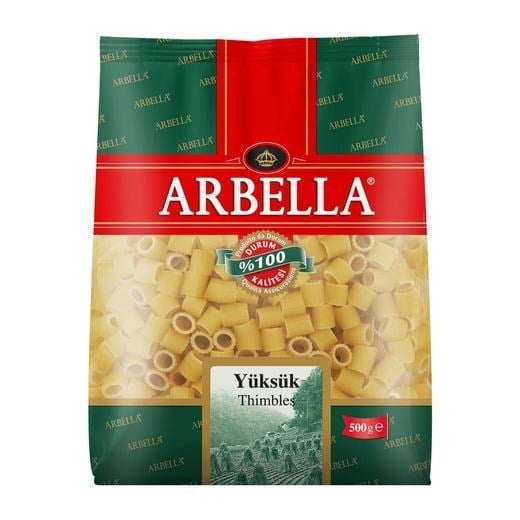 Arbella 500 Gr Yüksük Makarna x20 li Koli