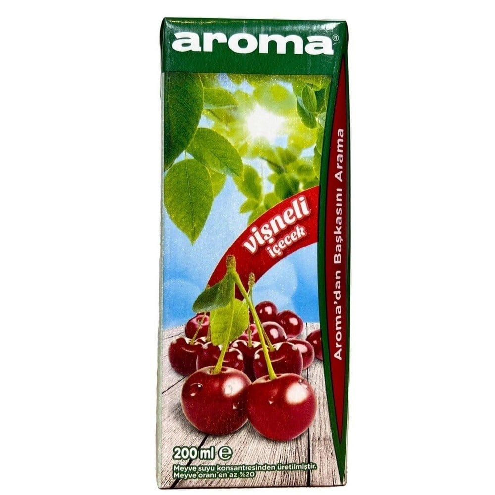 Aroma Meyve Suyu 200 Ml Vişneli İçecek x27 li Koli