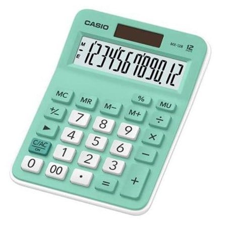 Casio Hesap Makinesi MX-12B-GN Açık Yeşil
