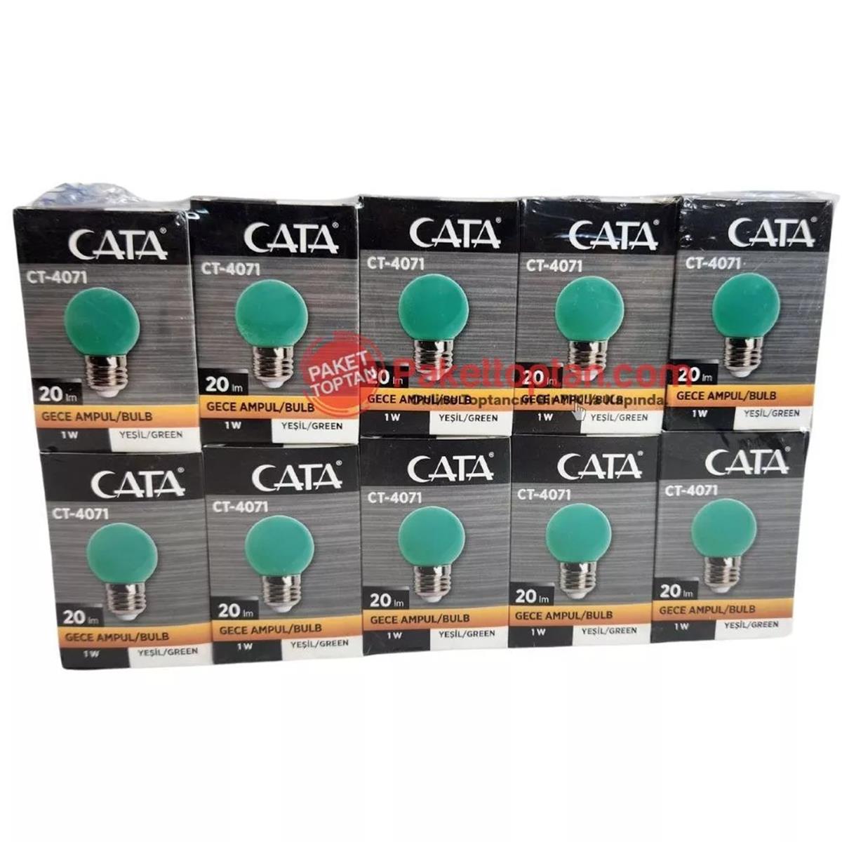 Cata  Led 1 Watt  Gece Ampulü Yeşil
