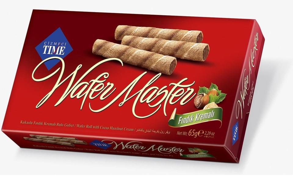 Çizmeci Time Wafer Master Fındıklı Krem. Gofret 65 Gr x24 lü Paket