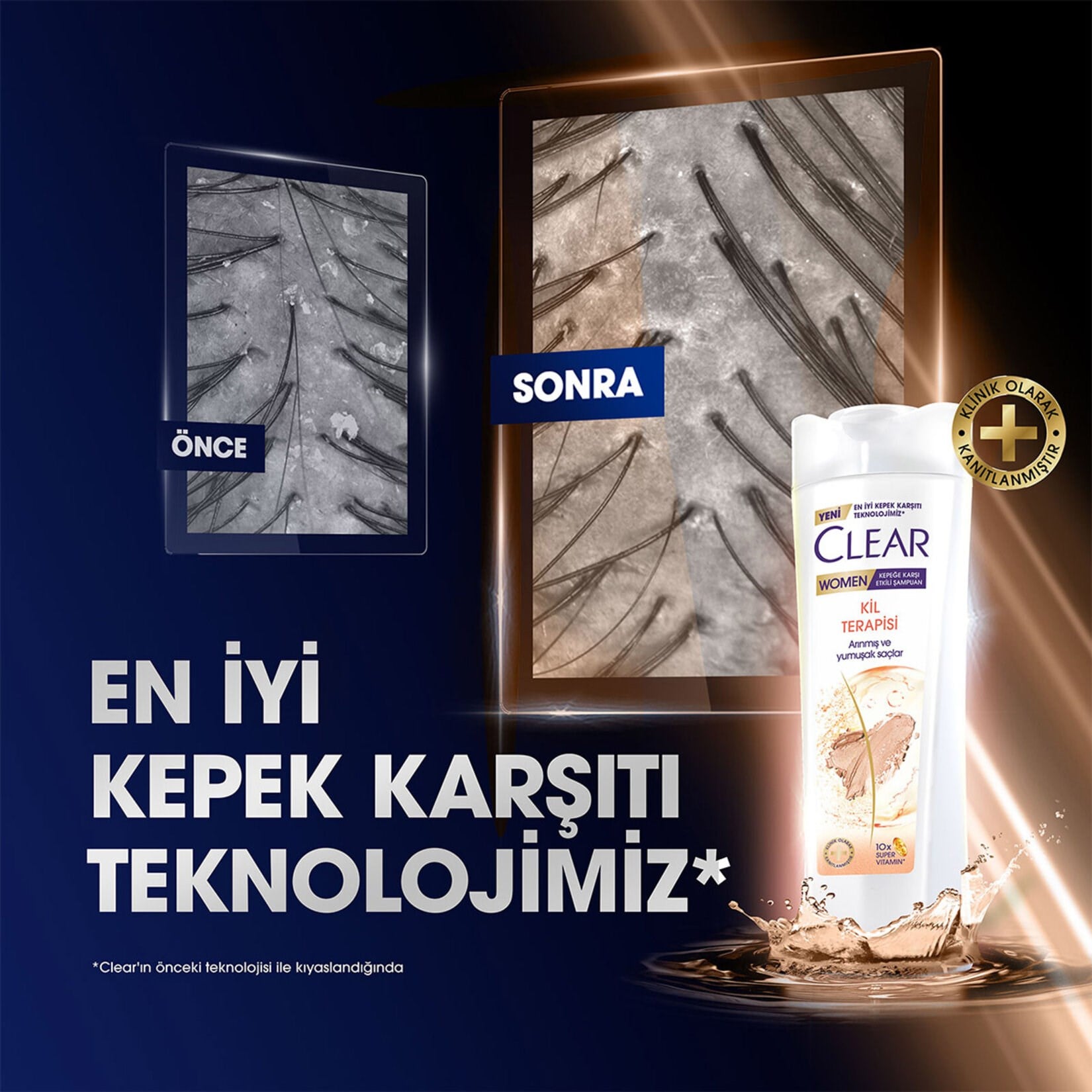 Clear Women Şampuan 350 Ml Kil Terapisi