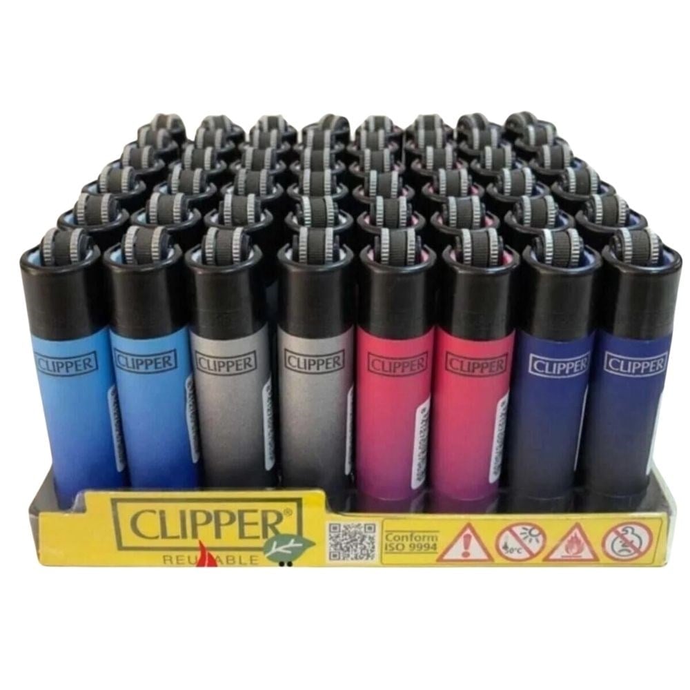 Clipper Classic Micro Metallic Gradient Çakmak x48 li Paket