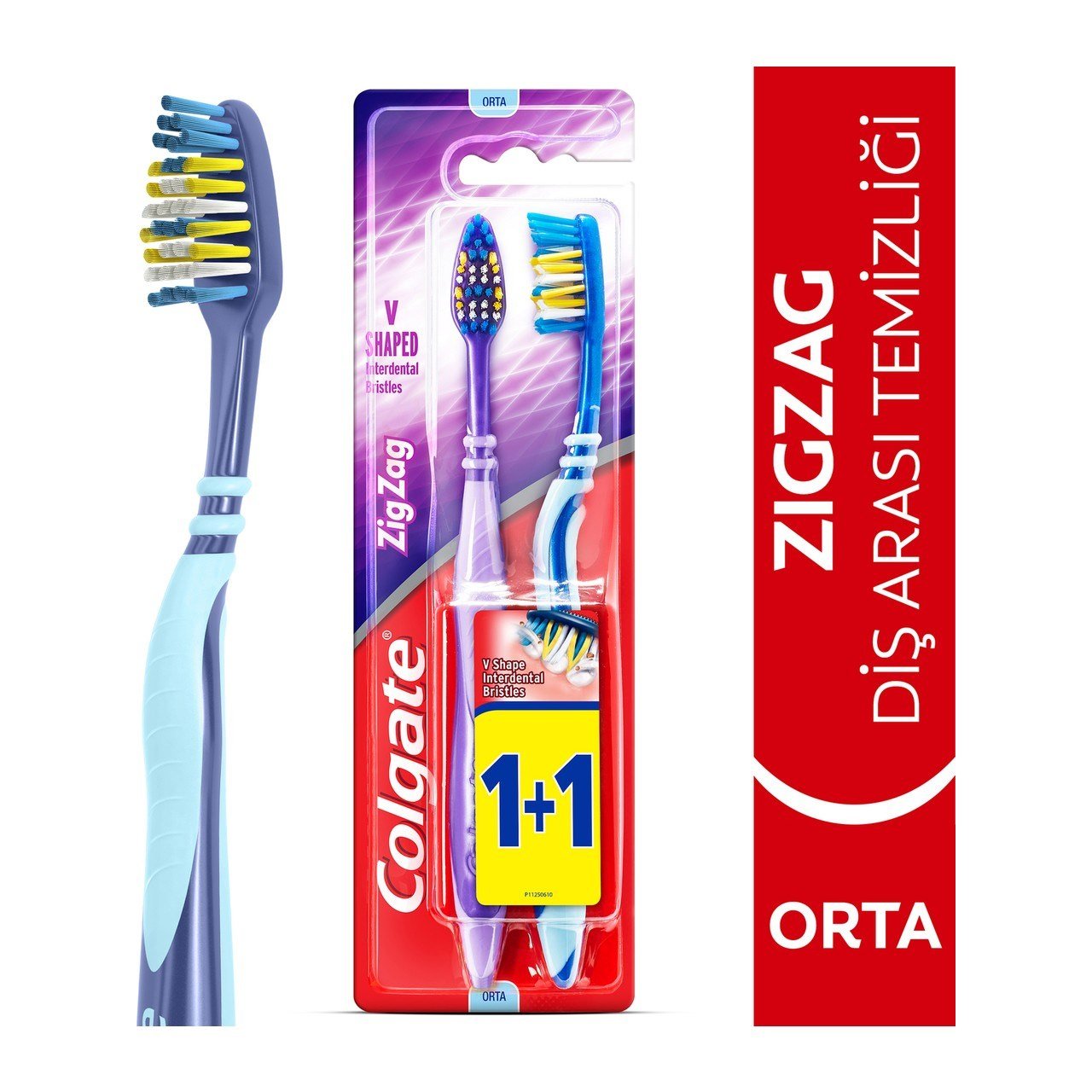 Colgate Zigzag 1+1 Diş Fırçası Orta x12 li Paket