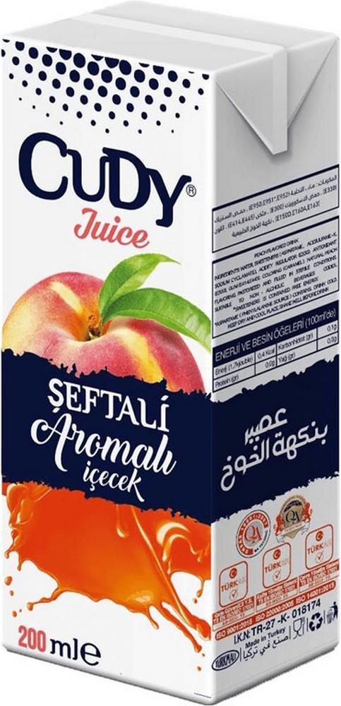 Cudy 200 Ml Şeftali Aromalı İçecek