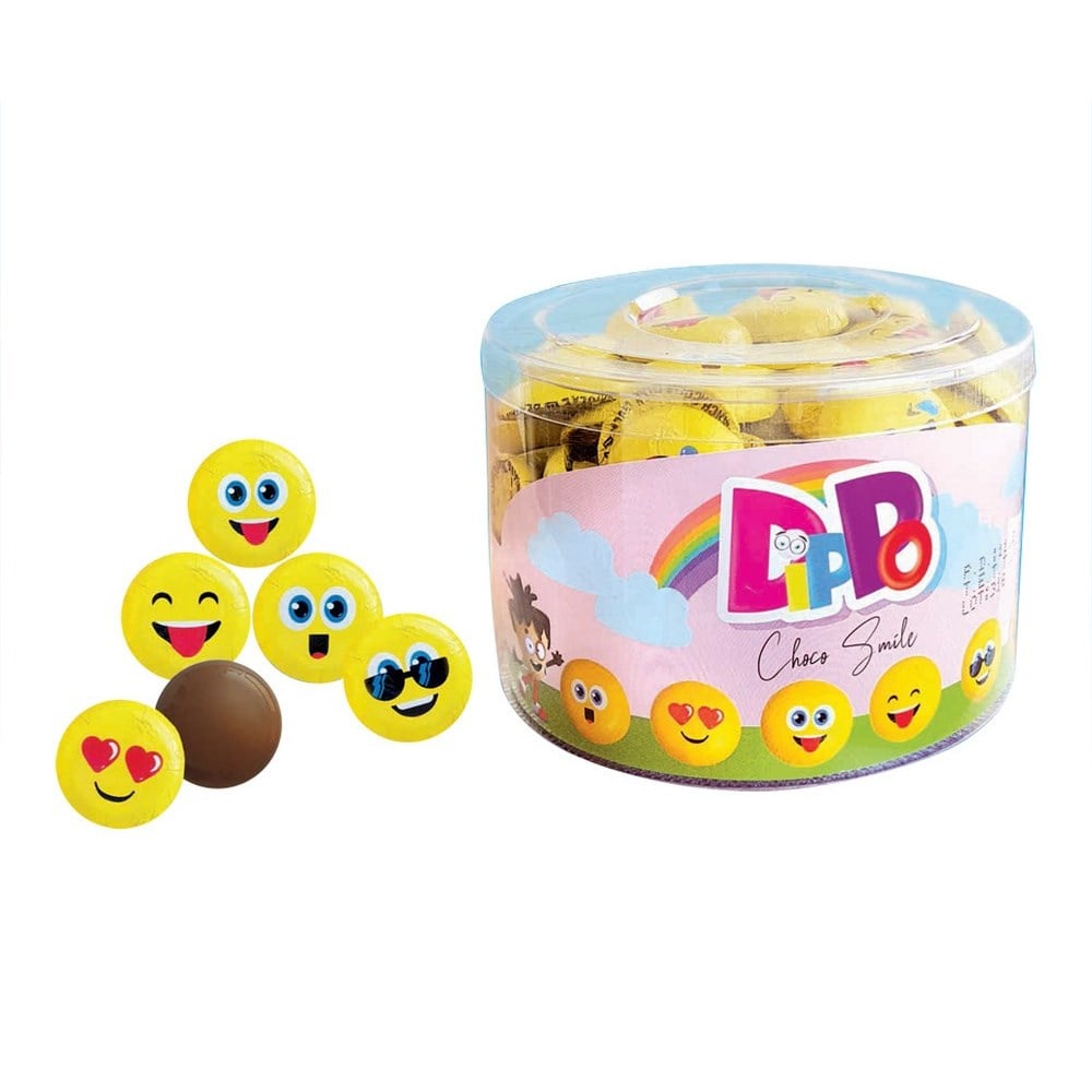 Dippo Choco Smile Emoji Sütlü Kokolin 5 Gr