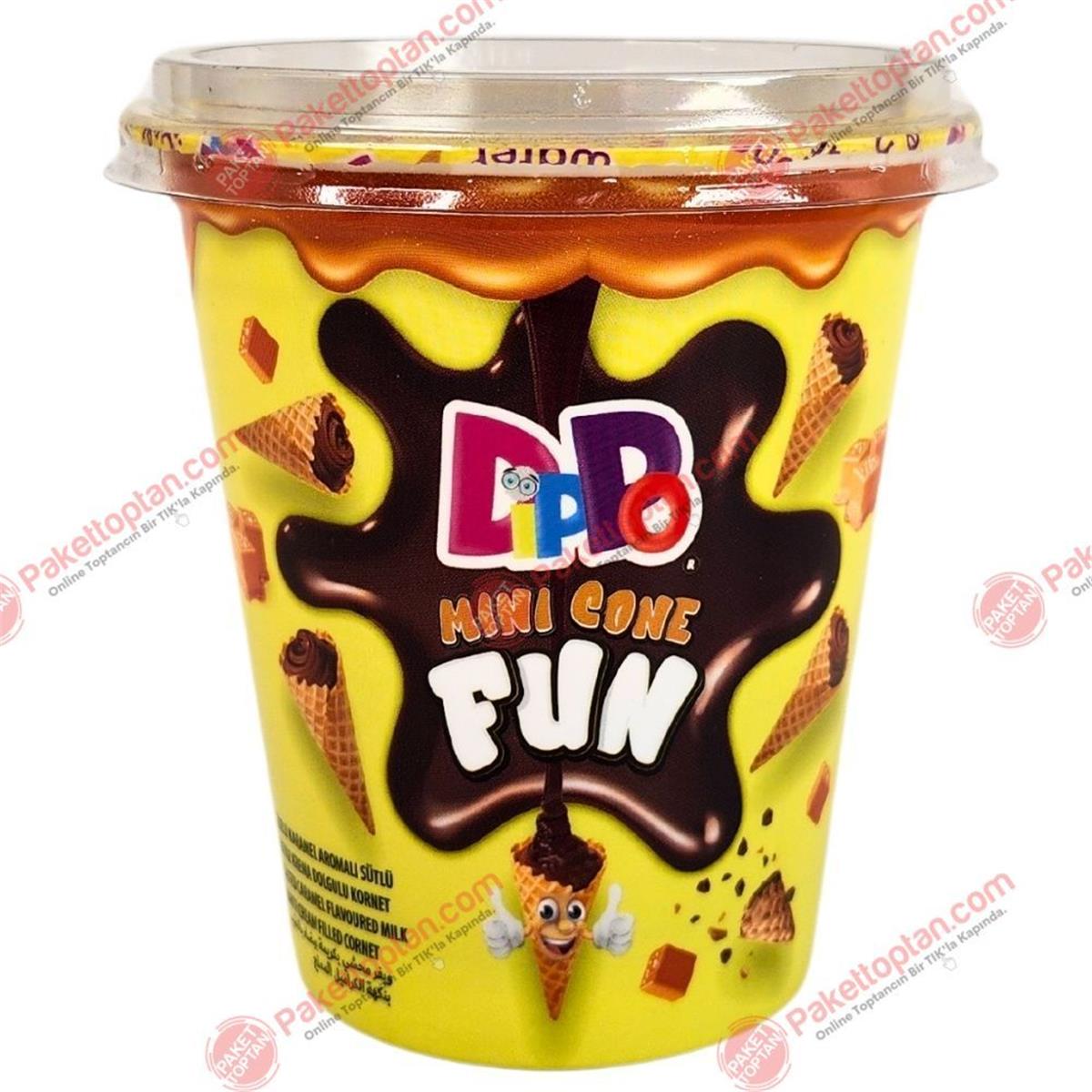 Dippo Mini Cone Tuzlu Karamel 70 Gr