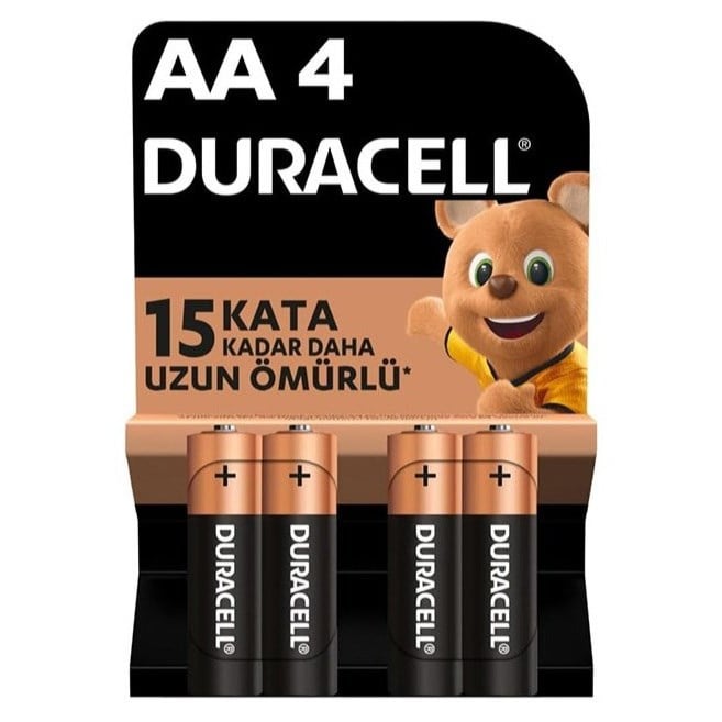 Duracell 4 lü Kalem Pil (AA)
