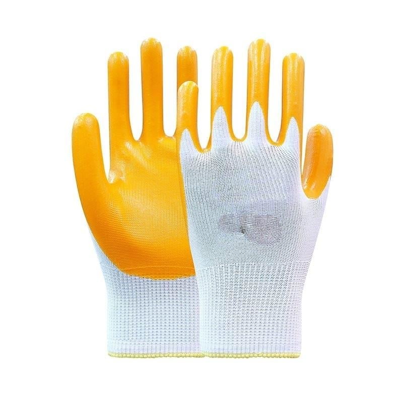 Eli Sarı İş Eldiveni 10 Numara x12 li Paket