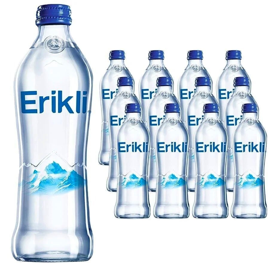 Erikli 0,33 Lt Su Cam Şişe Su x12 li Koli