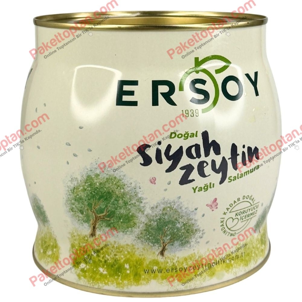 Ersoy 2 Kg Siyah Zeytin 201-230 Kalibre XL x4 lü Koli