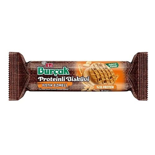 Eti Burçak Yer Fıstıklı Proteinli Bisküvi 83 Gr x24 lü Koli