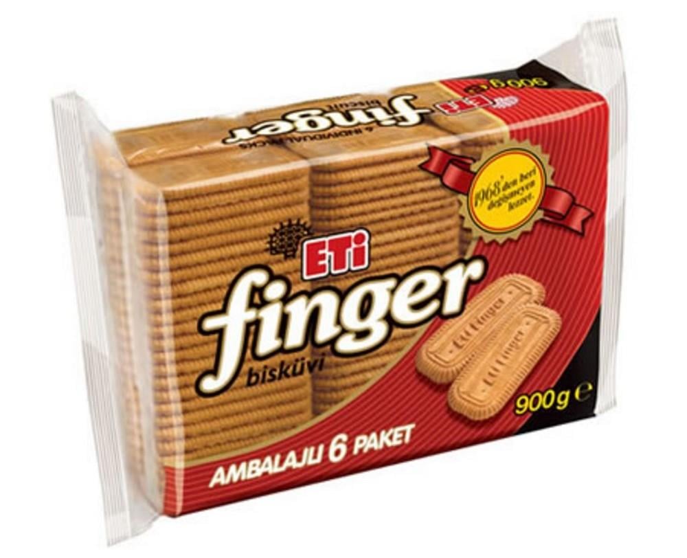 Eti Finger Bisküvi 900 gr x5 li Koli