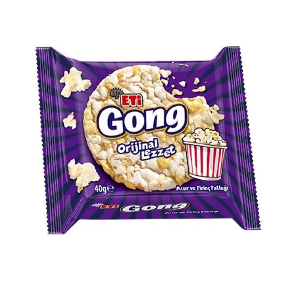 Eti Gong Mısır ve Pirinç Patlağı 40 gr  x18 li Koli
