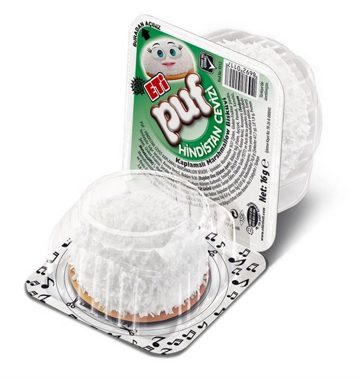 Eti Puf Hindistan Cevizi Kaplamalı Marshmallow Bisküvi 