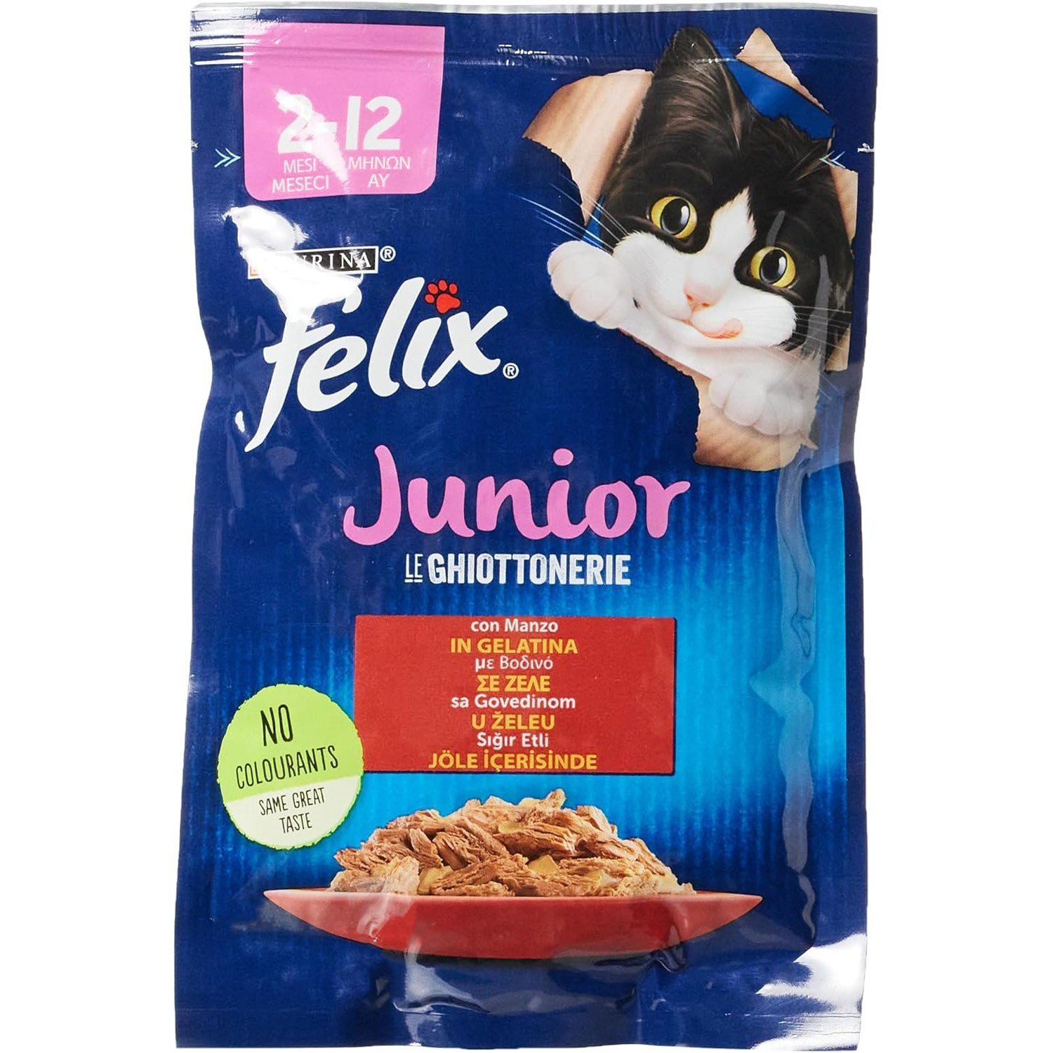 Felix 85 Gr Junior Sığır Etli Yaş Kedi Maması
