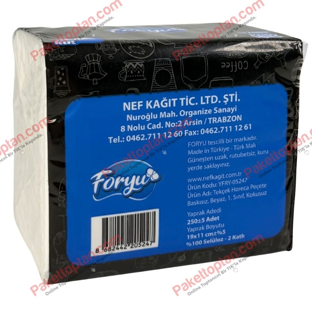 Foryu V Katlı Çekal Peçete 250 Adetli x24 lü Koli