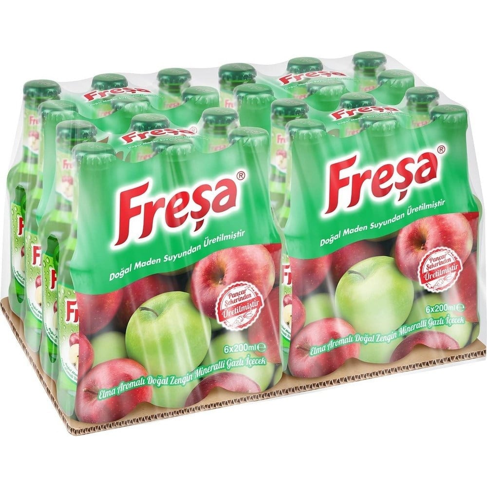 Freşa Elma Aromalı Maden Suyu 200 Ml  x24 lü Koli
