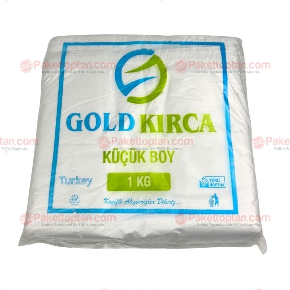 Gold Kırca Hışır Poşet Küçük Boy