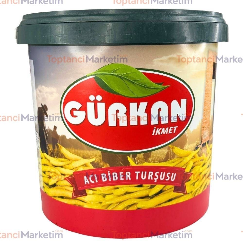 Gürkan 13 Kg (Net 5 Kg) Yakan Biber Turşusu