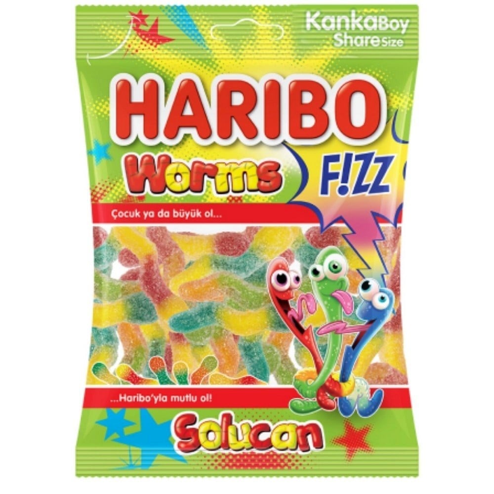 Haribo Ekşii Solucan 70 Gr  x24 lü Koli