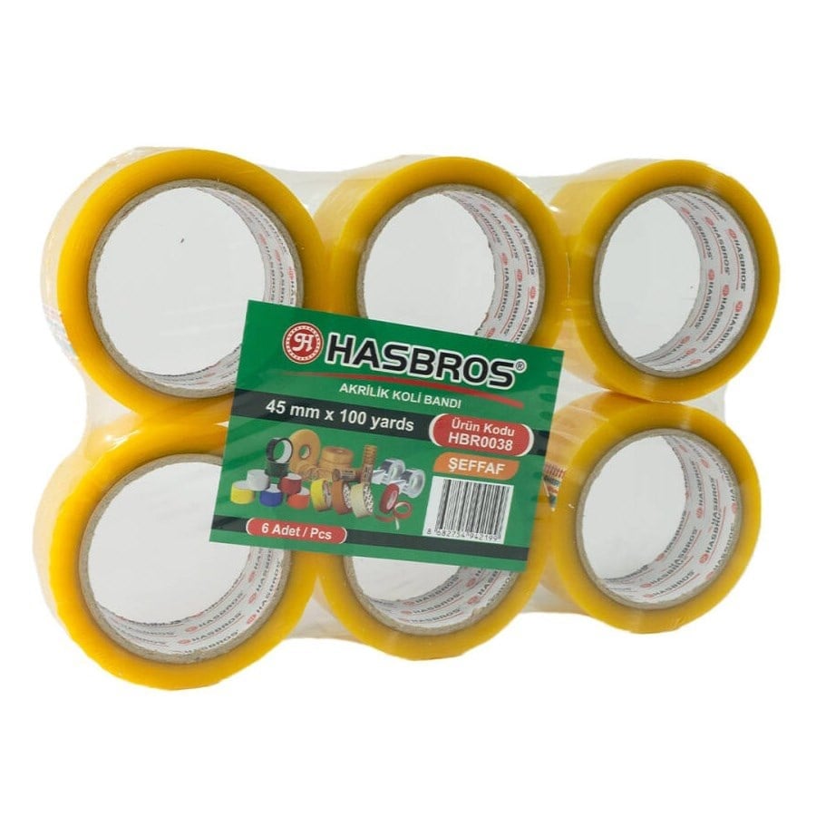 Hasbross Koli Bandı 45mm x100 Yards x6 lı Paket