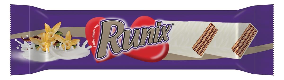 Hazal Runix Beyaz Kaplamalı Kakao Kremalı Gofret 40 Gr