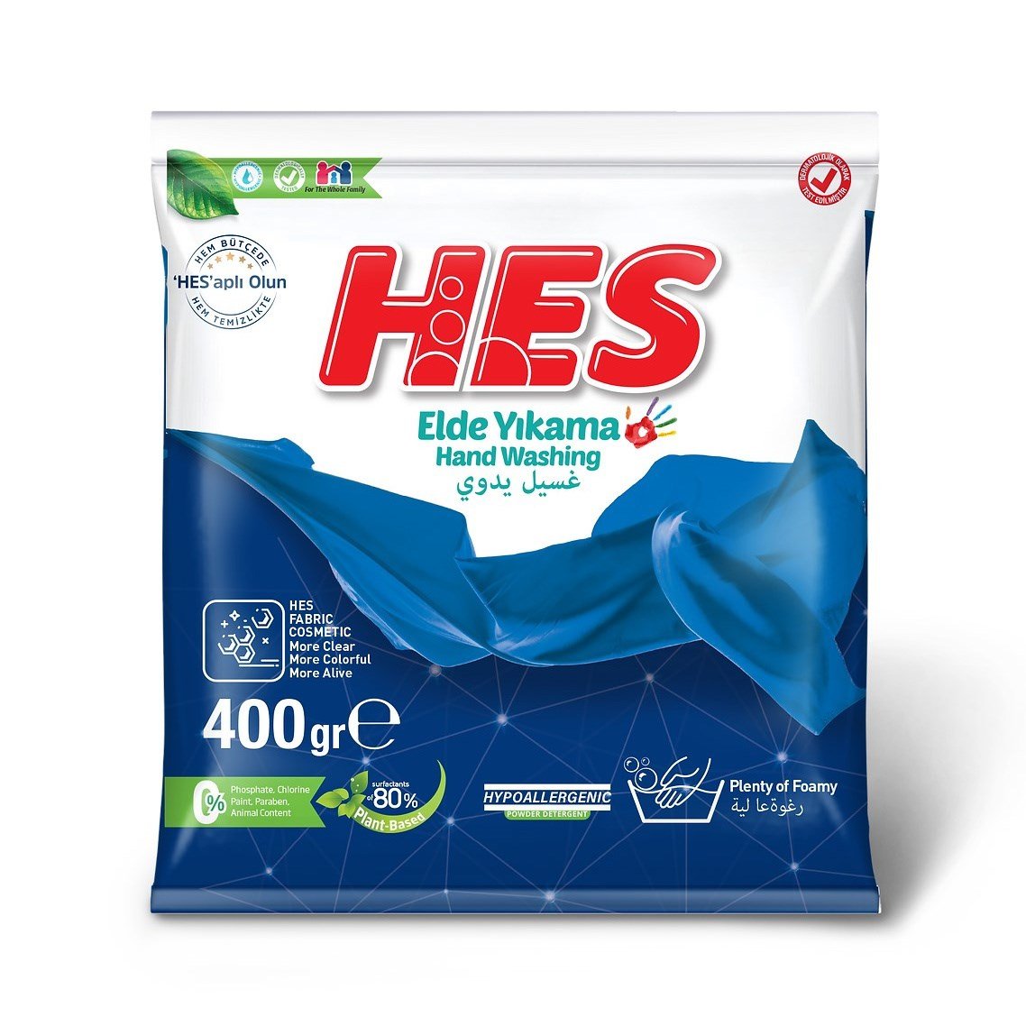 Hes Elde Yıkama Toz 400 Gr