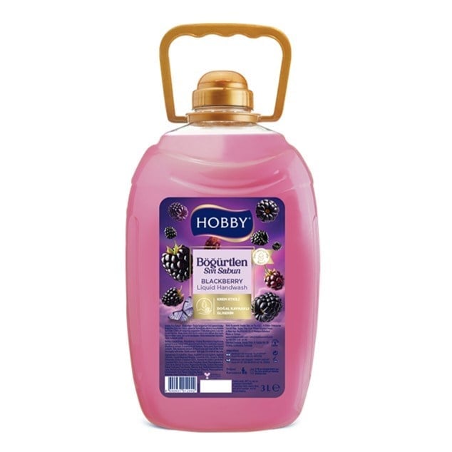 Hobby 3 Lt Sıvı Sabun Böğürtlen x4 lü Koli