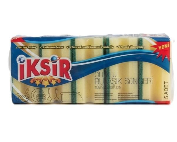 İksir 5 li Oluklu Sünger