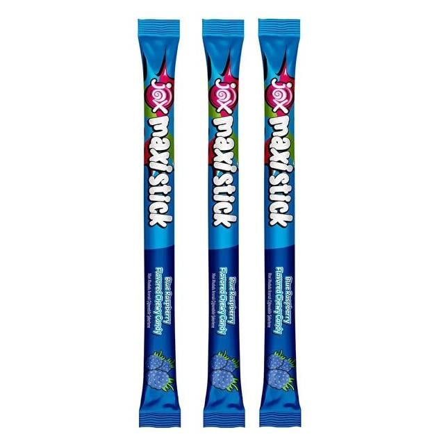 Jox Maxi Stick Mavi Ahududu Aromalı 22 Gr Çiğnenebilir Şeker x24 lü Paket