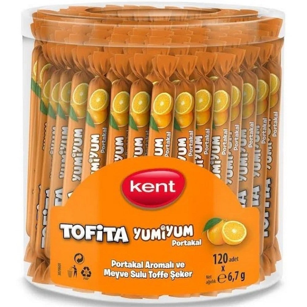 Kent Tofita Yumiyum Portakal 6,7 gr  x120 li Paket