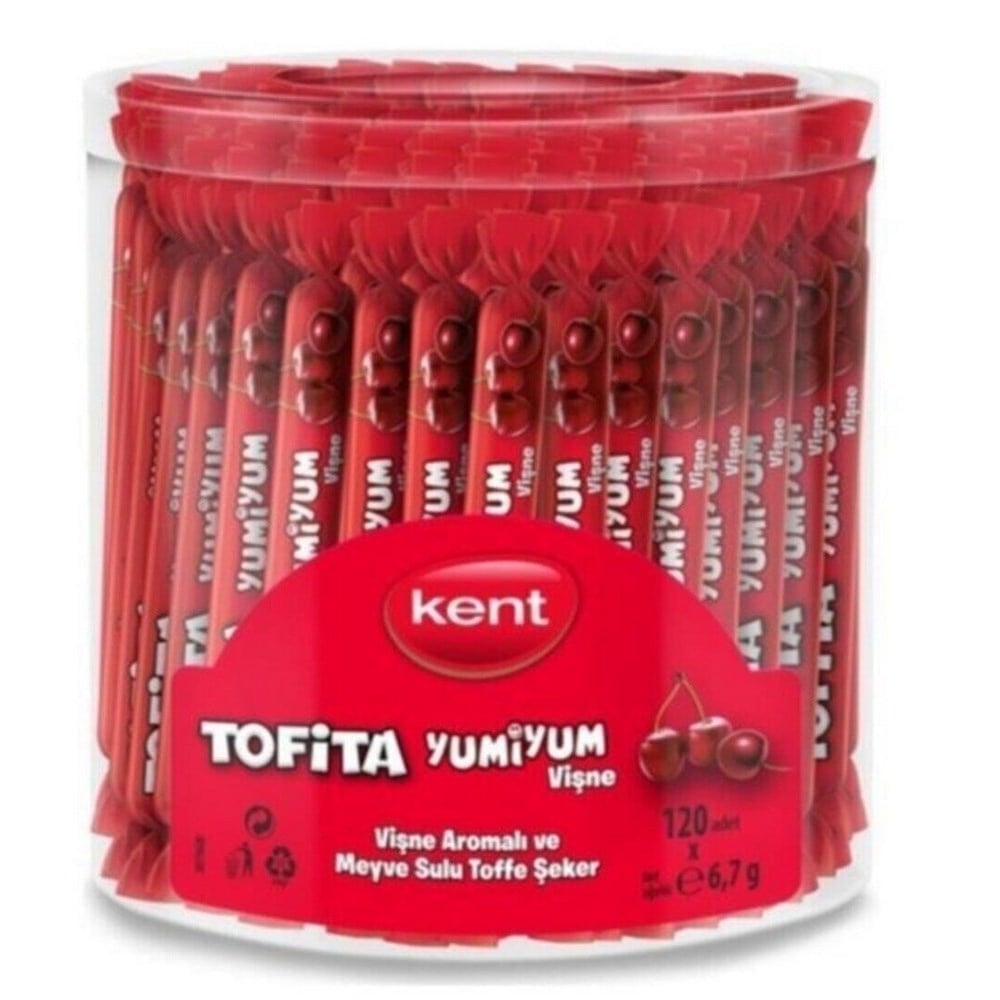 Kent Tofita Yumiyum Vişne 6,7 gr x120 li Paket