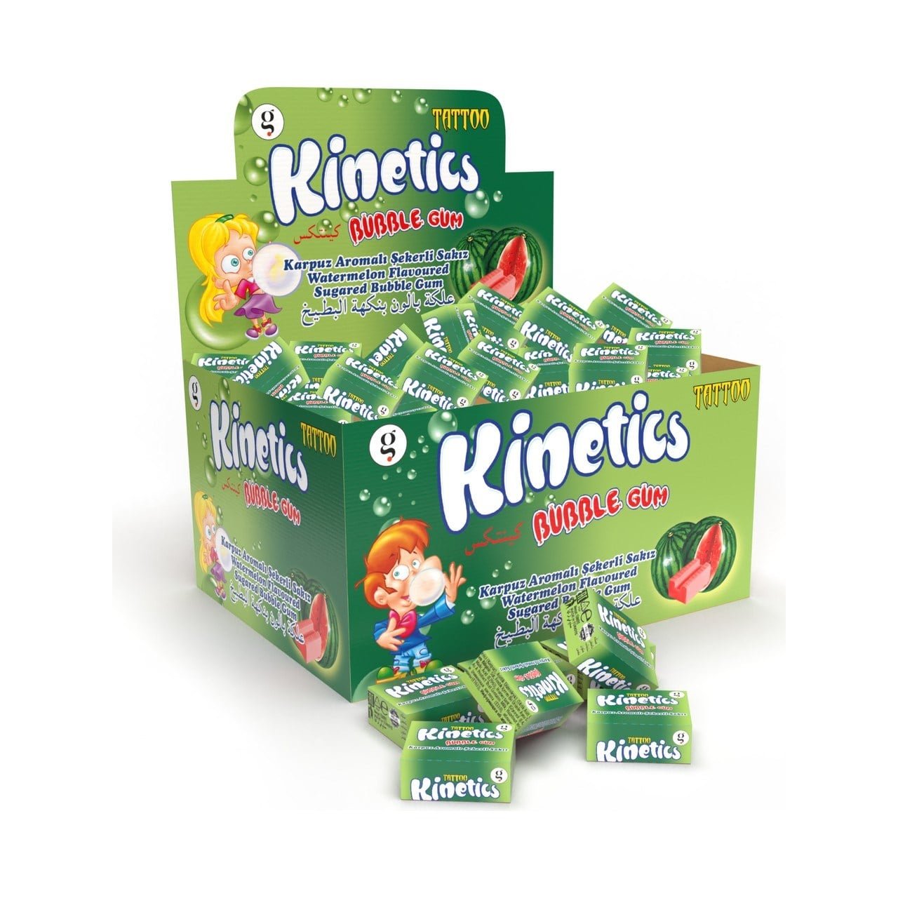 Kinetics 100 lü Şekerli Sakız Karpuz Aromalı