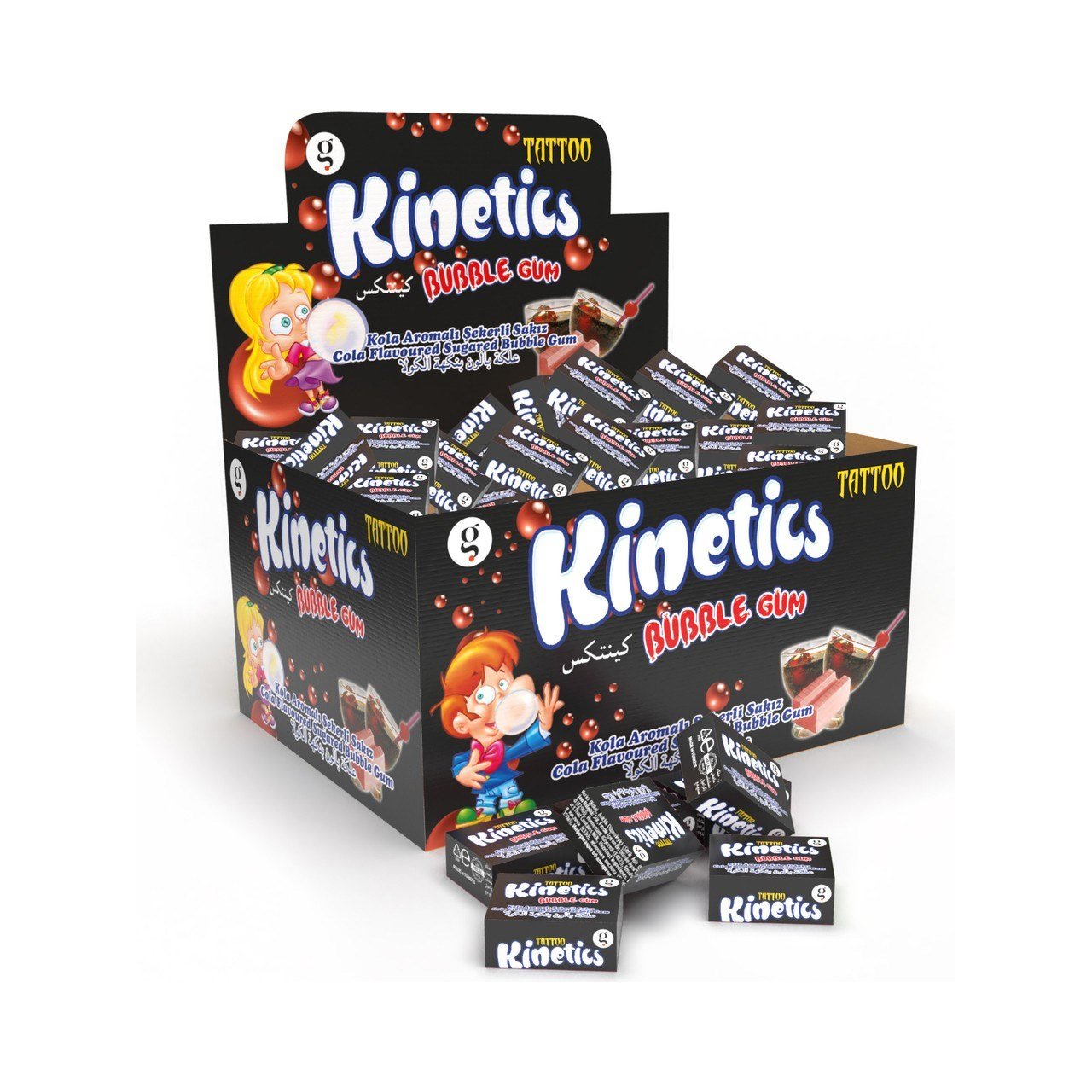 Kinetics 100 lü Şekerli Sakız Kola Aromalı