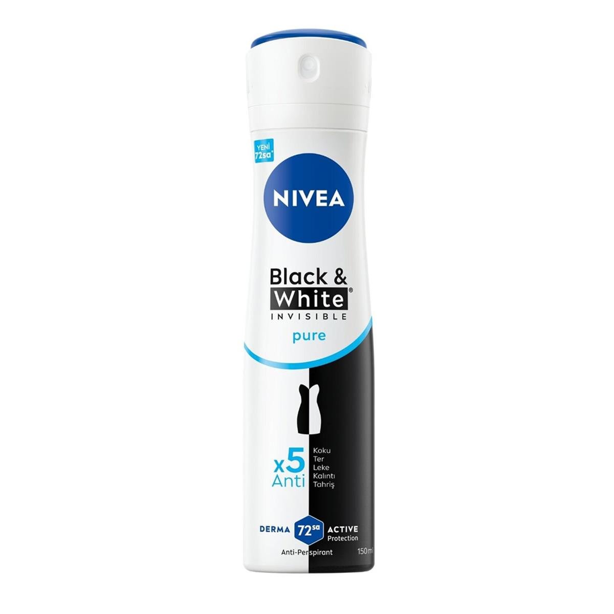 Nivea Deodorant 150 Ml Black White Pure