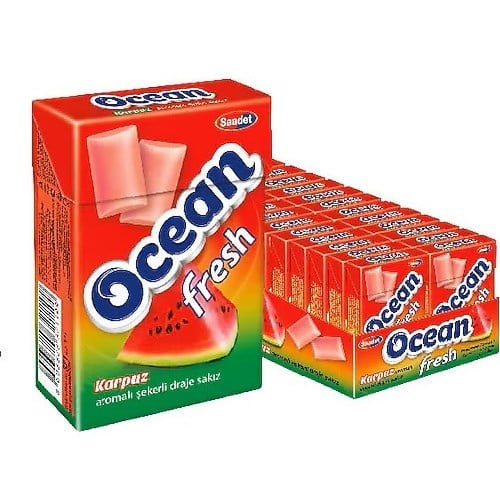 Ocean Fresh Karpuz 12 Gr Kutulu Sakız x20 li Paket
