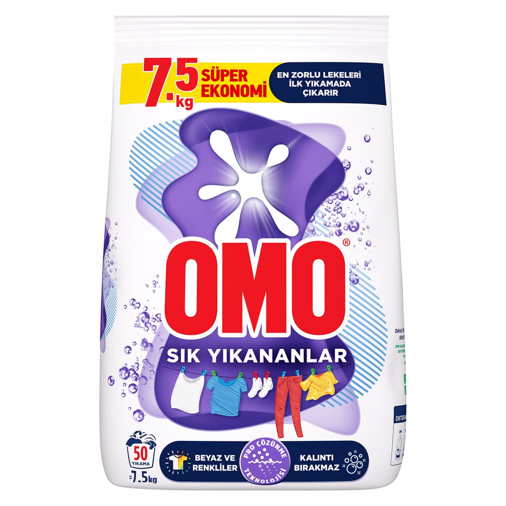 Omo Matik 7,5 kg Sık Yıkananlar