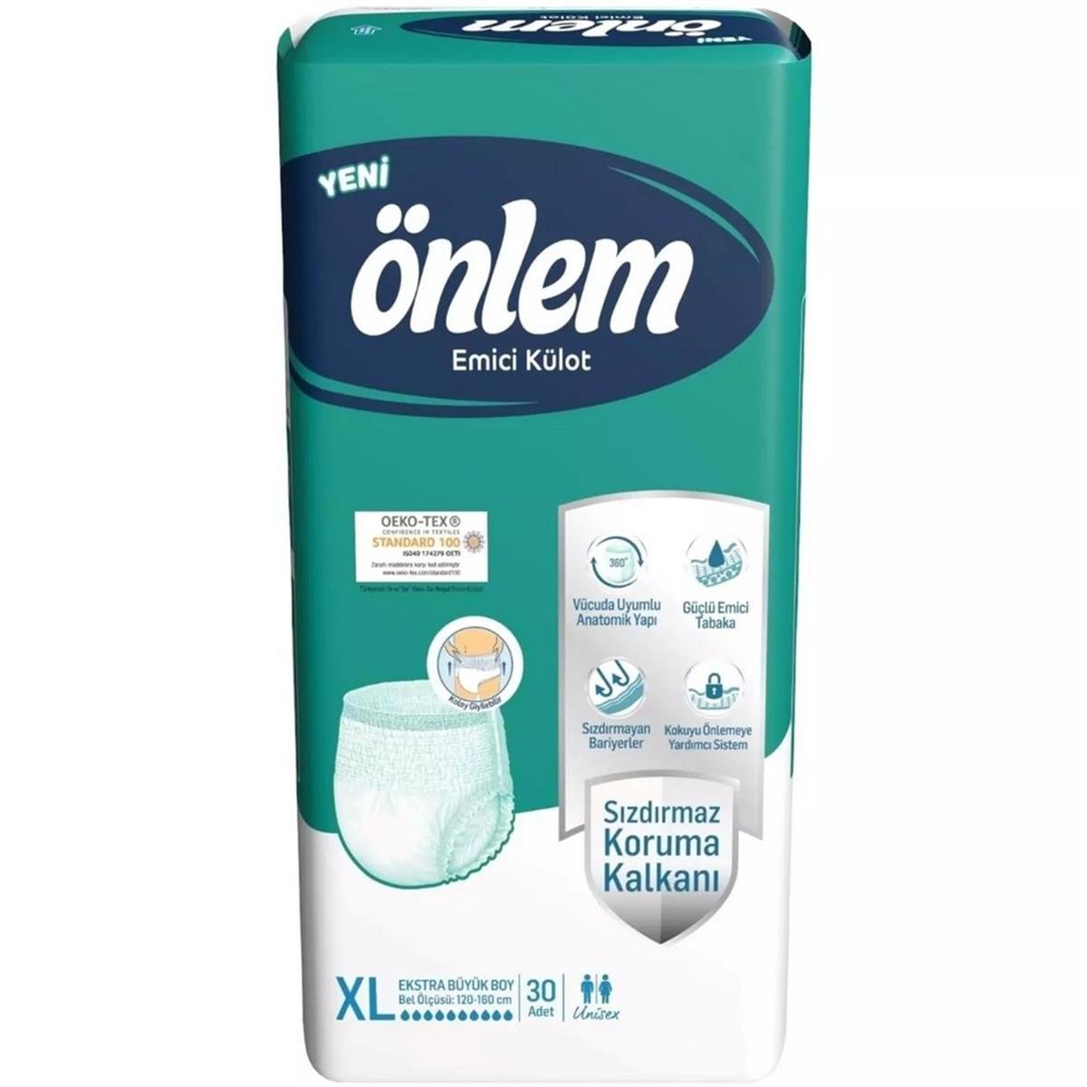 Önlem Yetişkin Bezi Külot 30 Adetli XLarge Boy