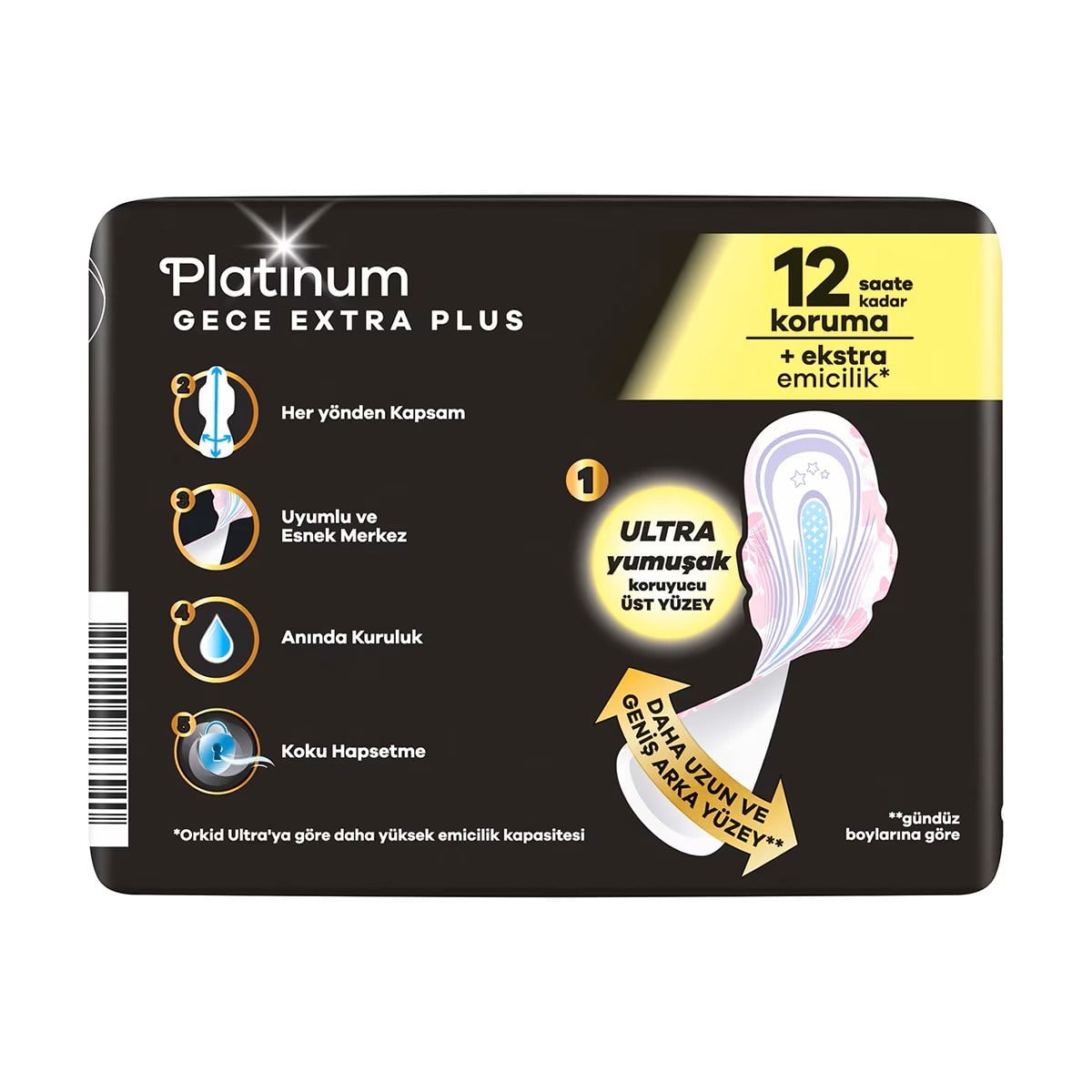 Orkid Platinum Ped 5 li Gece Extra Plus No:5