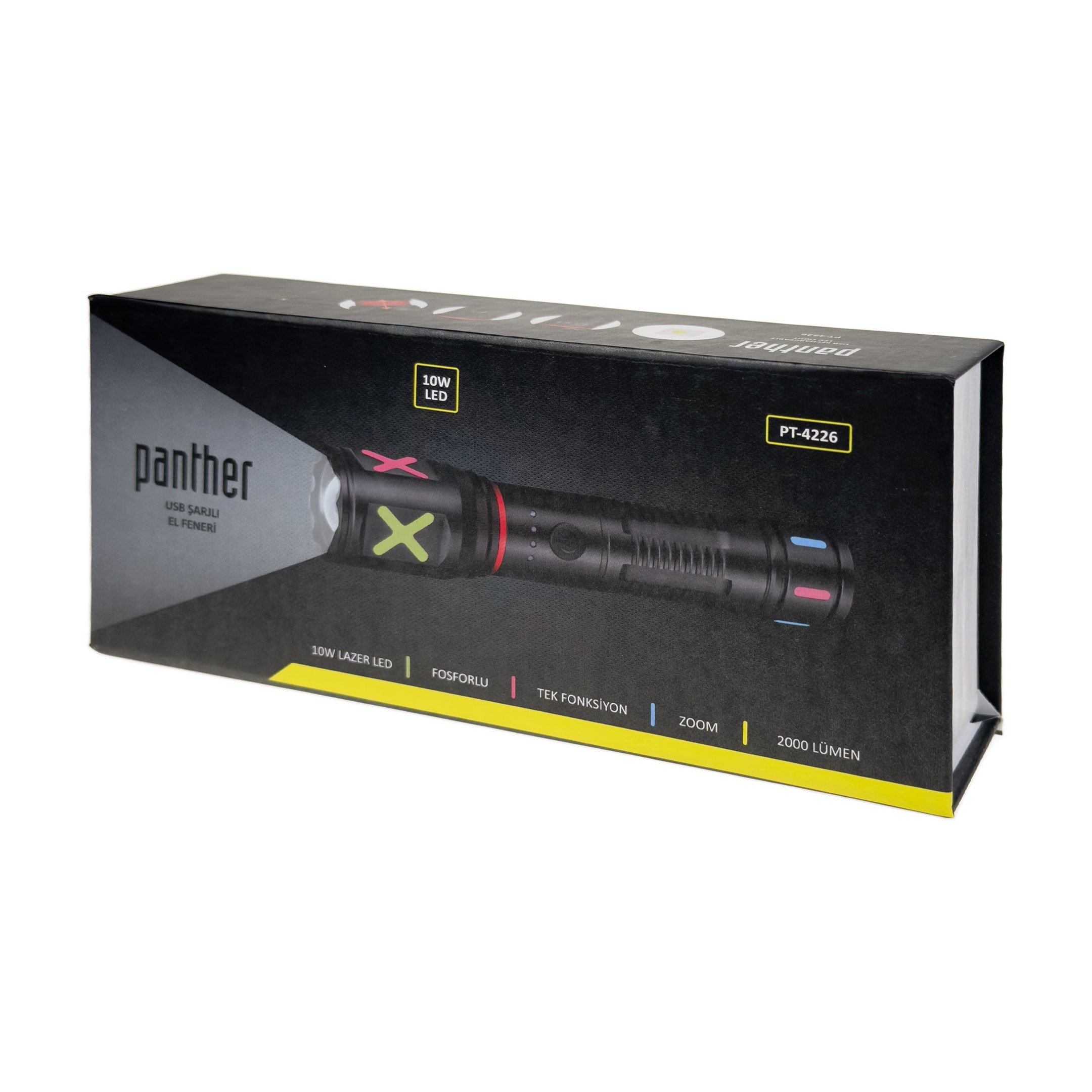 Panther PT 4226 USB Şarjlı El Feneri