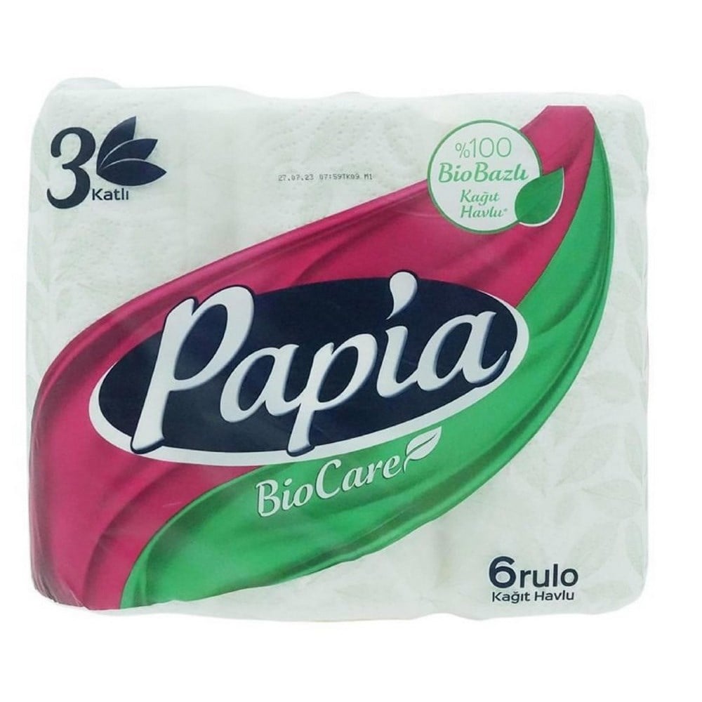 Papia Bio Care 6 lı Havlu x4 lü Koli