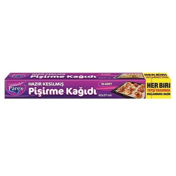 Parex Pişirme Kağıdı Kesilmiş 16 lı 42x37 Cm