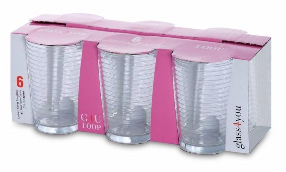 Paşabahçe G4U Loop 1105041 Su Bardağı 215 cc 6 lı x8 li Koli