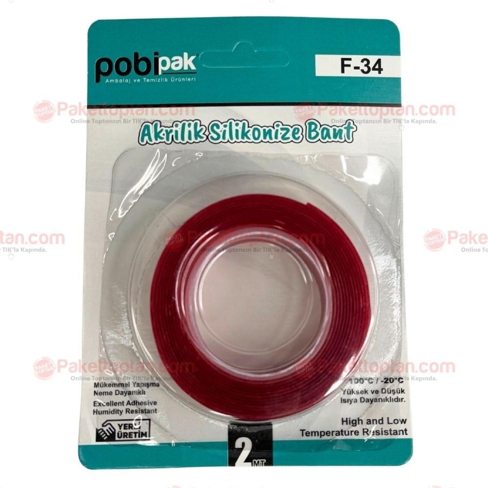 Pobipak Çift Taraflıı Bant 18 mm x 2 Mt