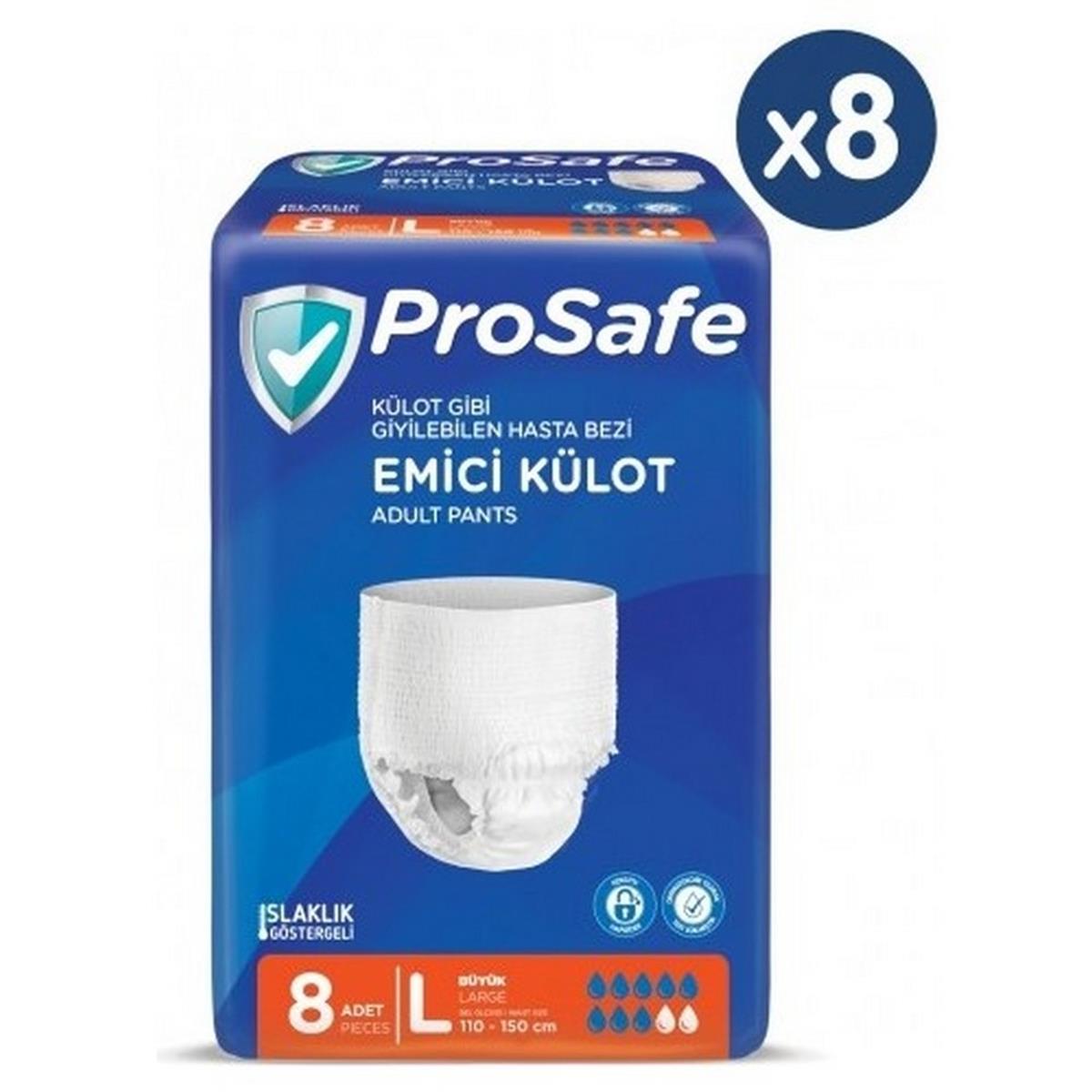 Prosafe Hasta Bezi Külot Large 8 li Paket