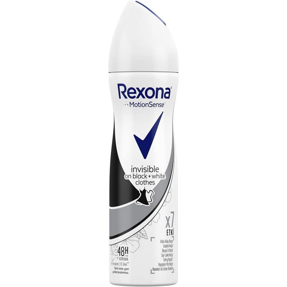 Rexona Women Deodorant 150 Ml Black and White