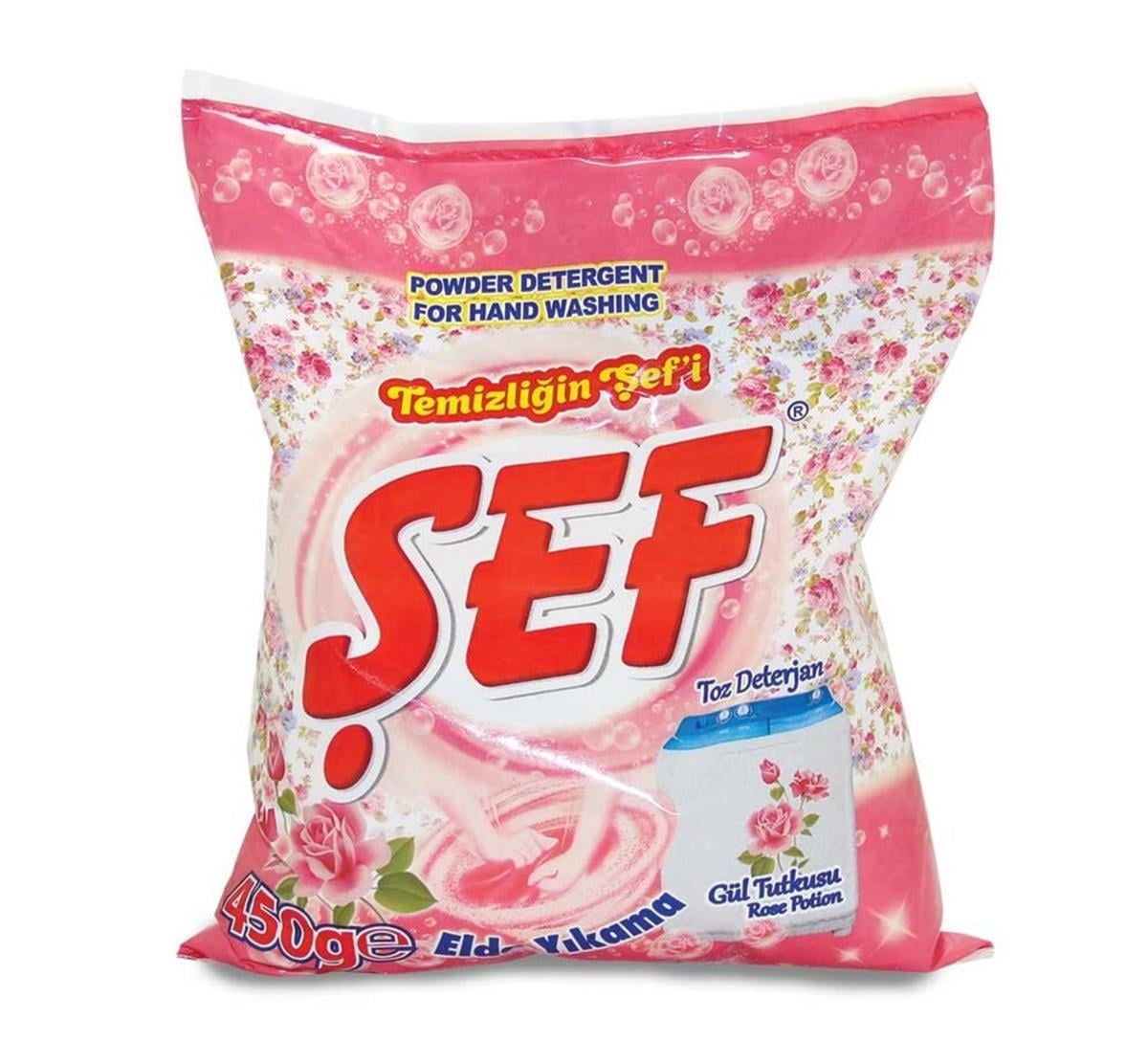 Şef Toz Elde Yıkama Gül Tutkusu 450 Gr 